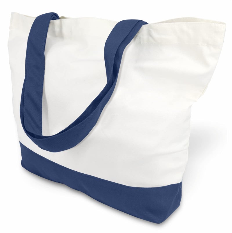 TOPDesign 3-Pack Super Strong Large 12oz Cotton Canvas Tote Bags, Reusable Grocery Shopping Cloth Bags, Fashionable Two-Tone Totes for Crafts, DIY Your Creative Designs - Image 1
